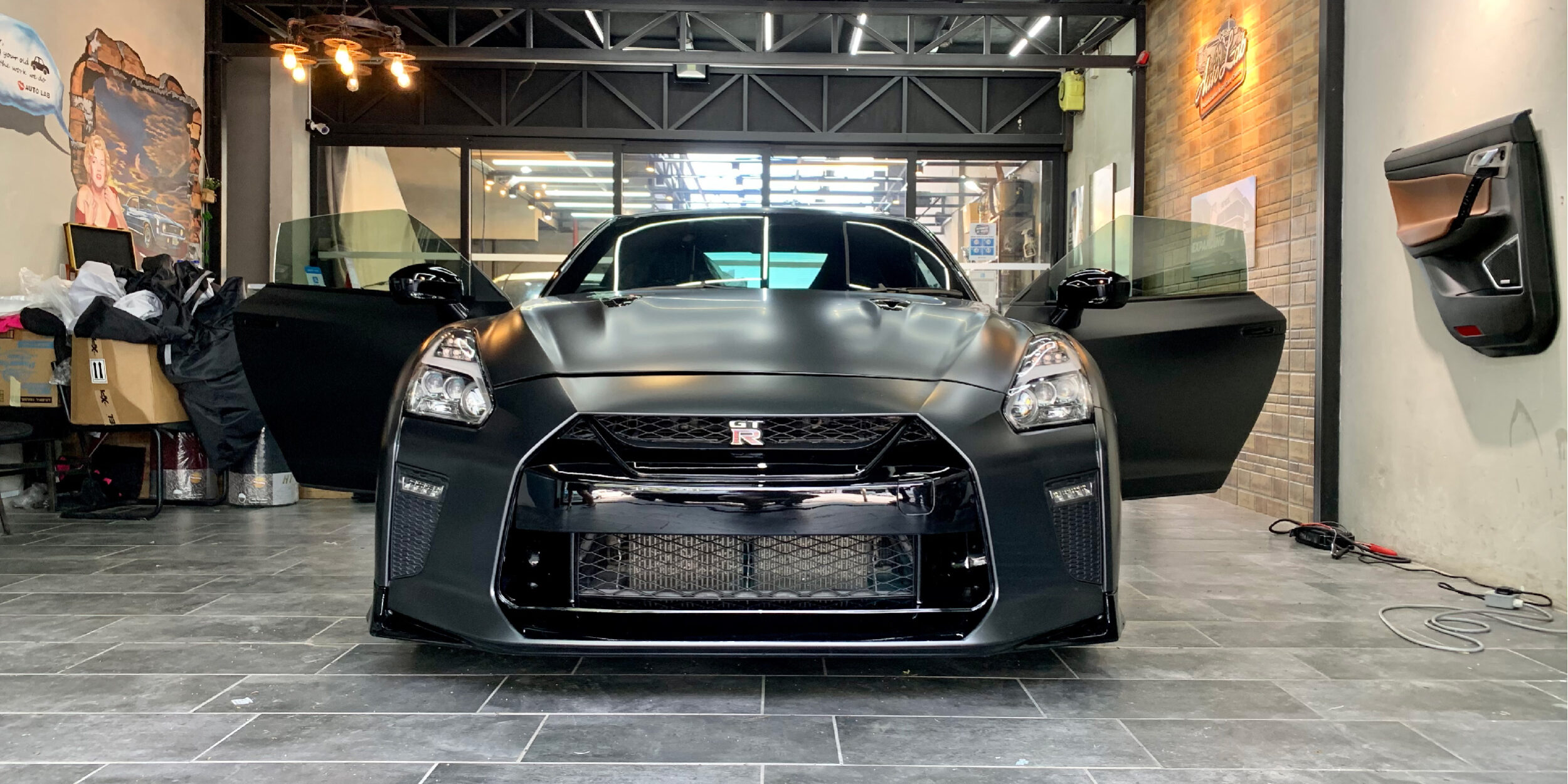 nissan gtr r35 matte ppf