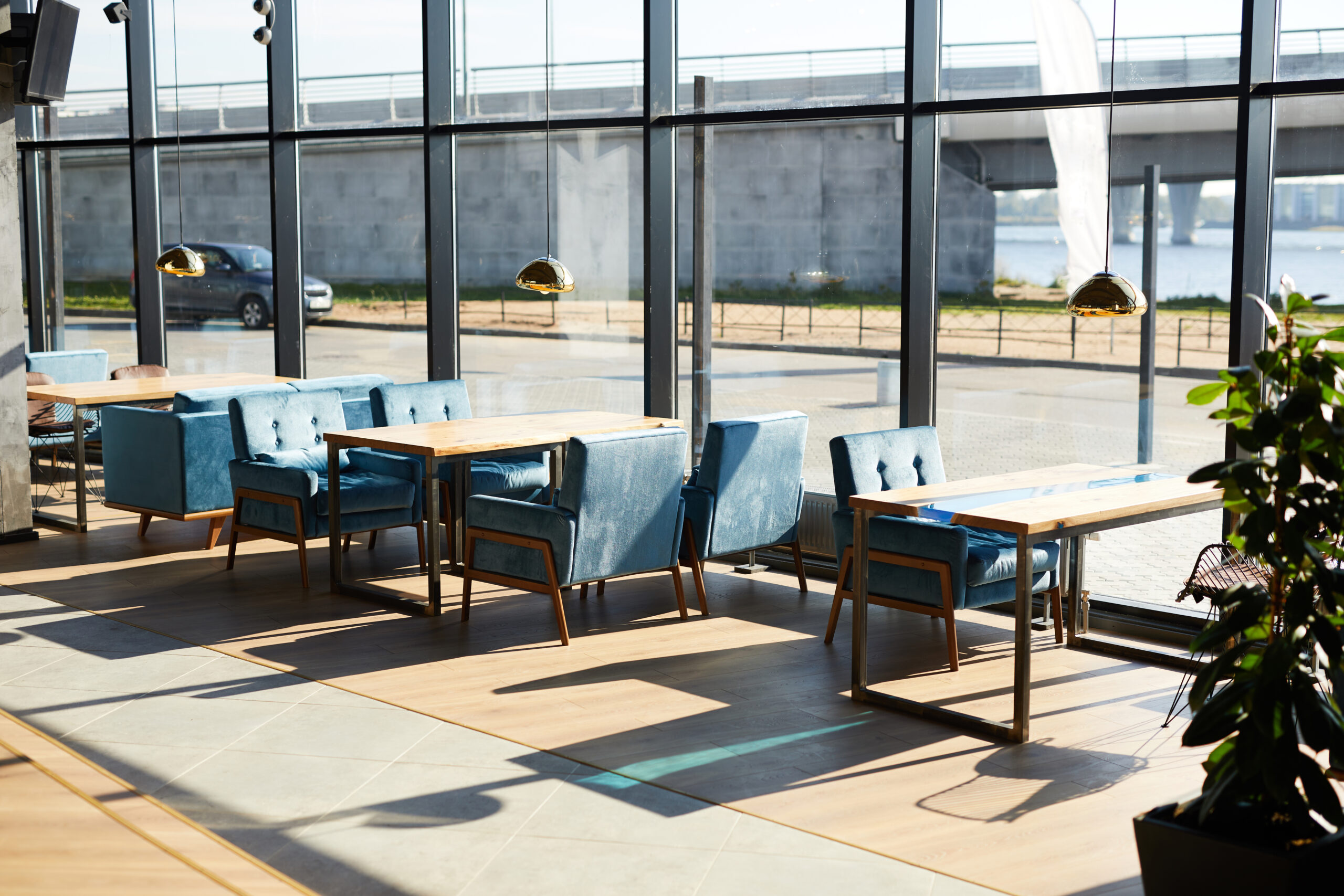 Furniture by window